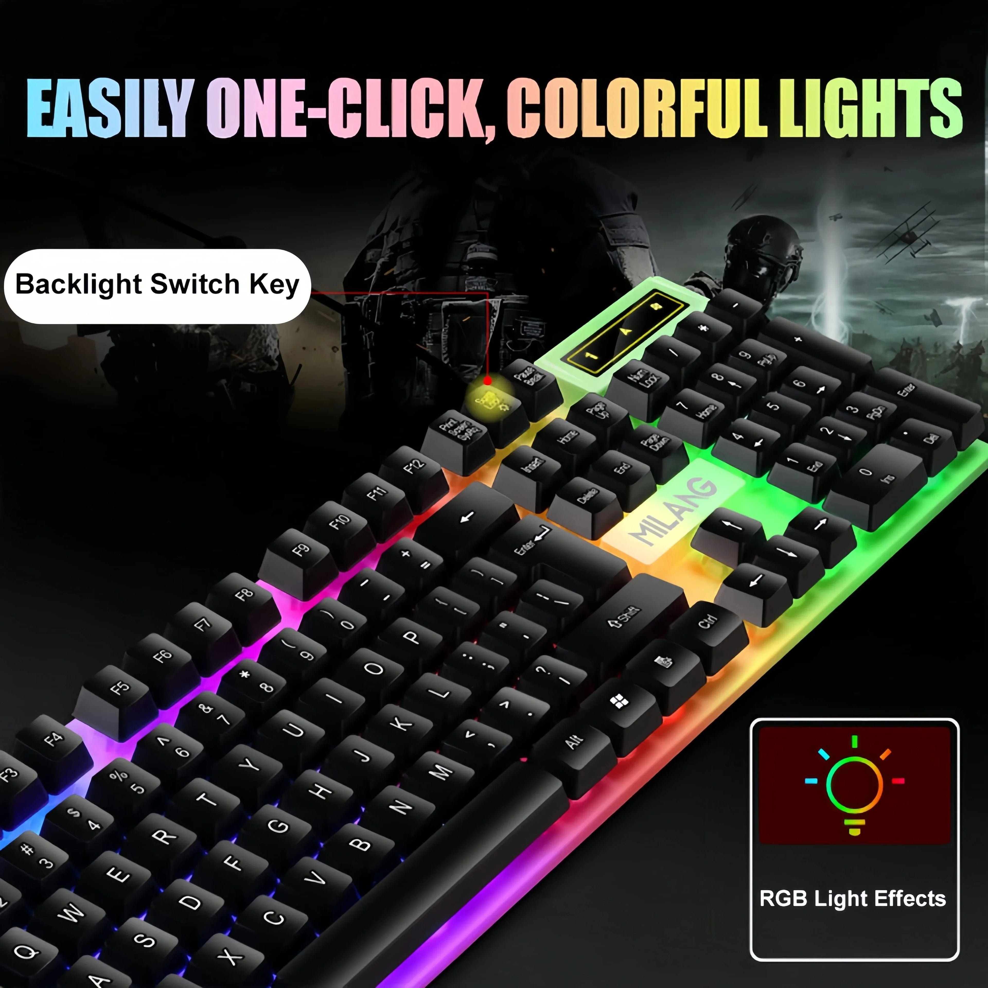 Backlit Mechanical Keyboard (104 Key)